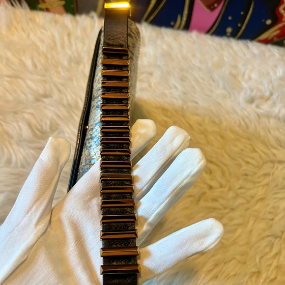 EUC MCM SNAKE SKIN SHOULDER BAG - Picture 5 of 16